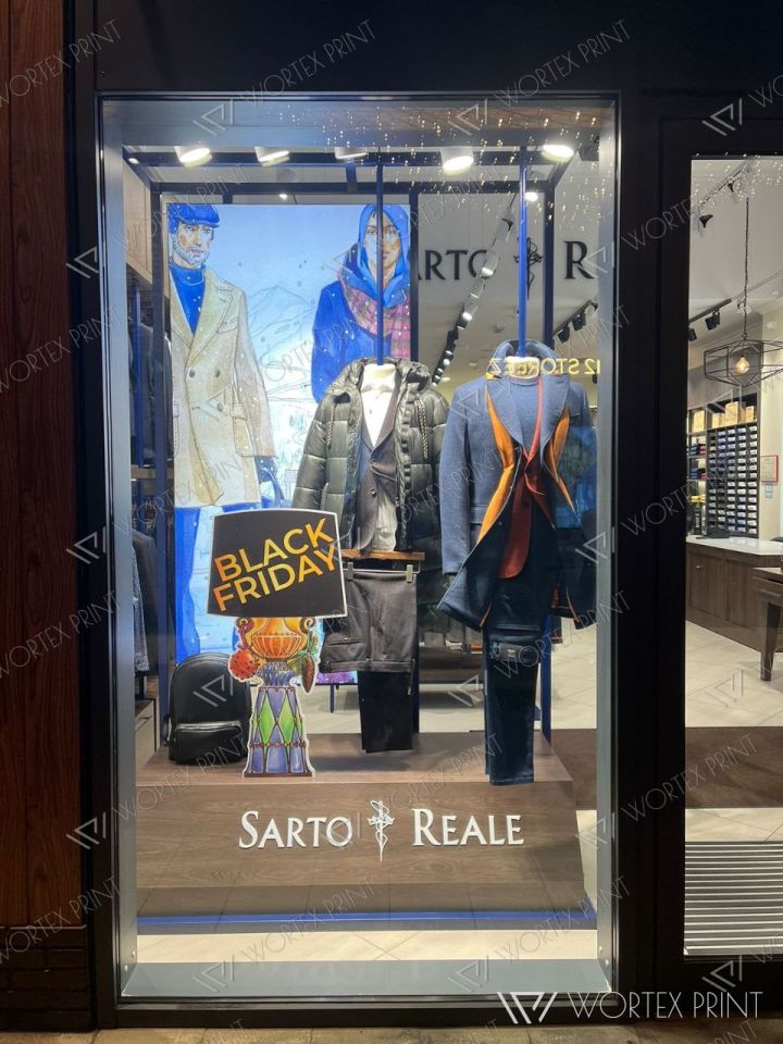 Витрины Sarto Reale к Чёрной пятнице и распродаже
