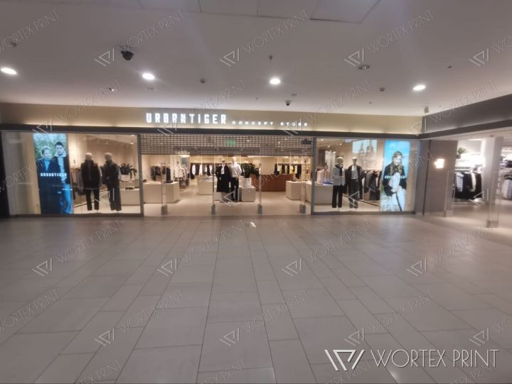 Оформление магазинов URBANTIGER световыми панелями и вывесками